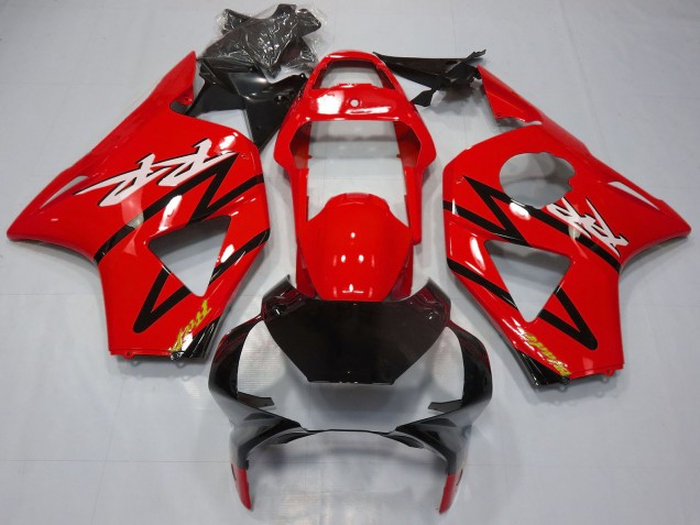 Billigste Honda CBR954RR Motorrad Verkleidung 2002-2003 - Rot Glanzendes Schwarz