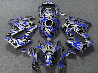 Billigste Honda VFR 800 Motorrad Verkleidung 2002-2013 - Blau Camouflage