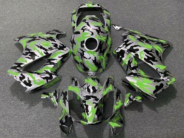 Billigste Honda VFR 800 Motorrad Verkleidung 2002-2013 - Grun Camouflage