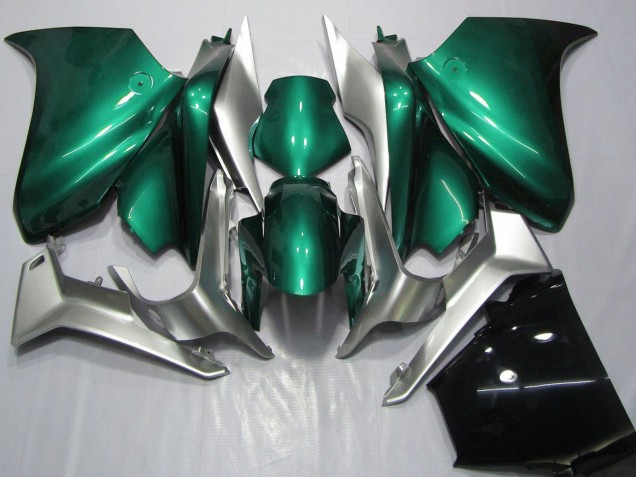 Billigste Honda VFR 1200 Motorrad Verkleidung 2010-2016 - Silber Seafoam Grun