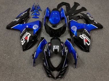 Billigste Suzuki GSXR 1000 Motorrad Verkleidung 2009-2016 - Schwarz Blau