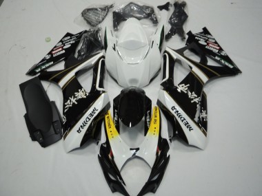 Billigste Suzuki GSXR 1000 Motorrad Verkleidung 2007-2008 - Weiss Gelb Schwarz The Witcher