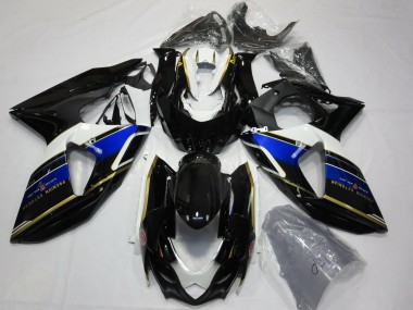 Billigste Suzuki GSXR 1000 Motorrad Verkleidung 2009-2016 - Blau Weiss Gold Schwarz