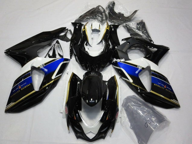 Billigste Suzuki GSXR 1000 Motorrad Verkleidung 2009-2016 - Blau Weiss Gold Schwarz