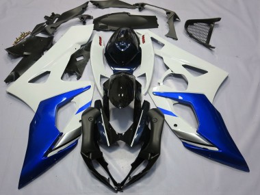 Billigste Suzuki GSXR 1000 Motorrad Verkleidung 2005-2006 - Weiss Blau Schwarz