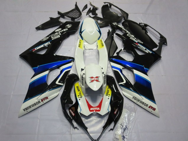 Billigste Suzuki GSXR 1000 Motorrad Verkleidung 2005-2006 - Weiss Blau Schwarz Gelb Rot Dunkel Dog