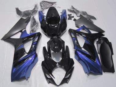 Billigste Suzuki GSXR 1000 Motorrad Verkleidung 2007-2008 - Glanzendes Schwarz Blau