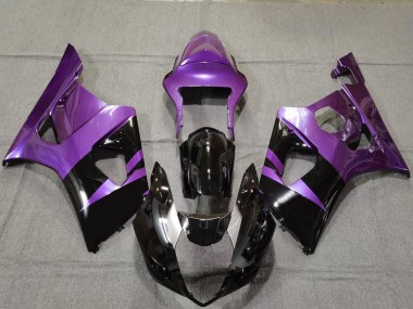 Billigste Suzuki GSXR 1000 Motorrad Verkleidung 2003-2004 - Lila Glanzendes Schwarz
