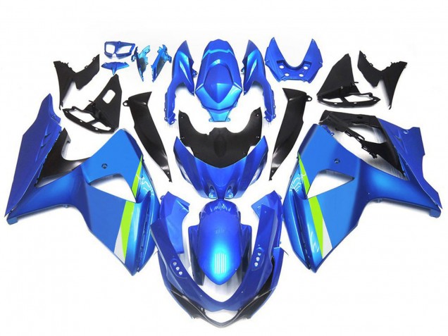 Billigste Suzuki GSXR 1000 Motorrad Verkleidung 2009-2016 - Blau Grun Schwarz