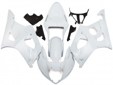 Billigste Suzuki GSXR 1000 Motorrad Verkleidung 2003-2004 - Glanzendes Weiss