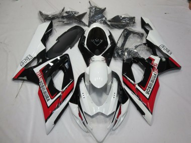Billigste Suzuki GSXR 1000 Motorrad Verkleidung 2005-2006 - Weiss Rot Schwarz Yoshimura