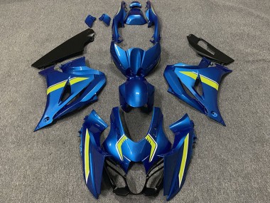 Billigste Suzuki GSXR 1000 Motorrad Verkleidung 2017-2024 - Blau Gelb Stil