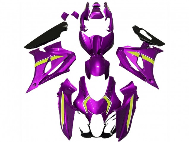 Billigste Suzuki GSXR 1000 Motorrad Verkleidung 2017-2024 - Rosa Gelb Stil