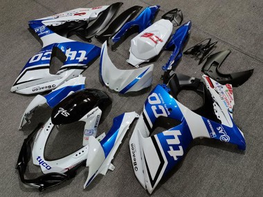 Billigste Suzuki GSXR 1000 Motorrad Verkleidung 2009-2016 - Weiss Blau Schwarz Tyco