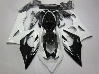 Billigste Suzuki GSXR 1000 Motorrad Verkleidung 2005-2006 - Weiss Schwarz Silber