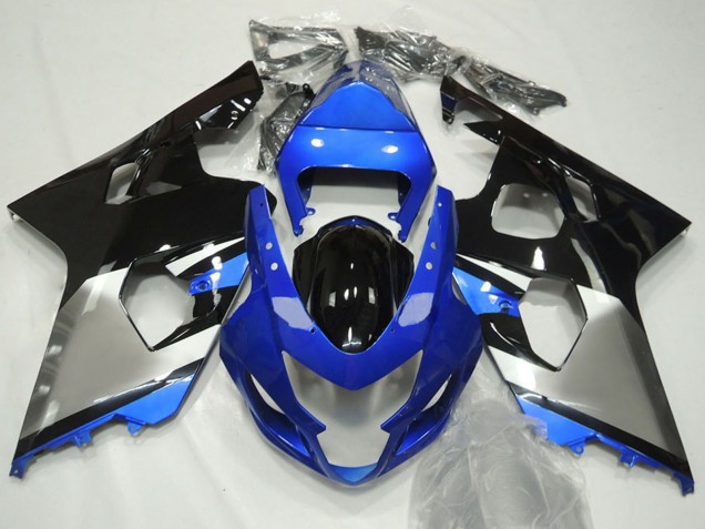 Billigste Suzuki GSXR 600 / GSXR 750 Motorrad Verkleidung 2004-2005 - Blau Silber Schwarz