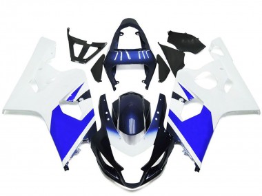 Billigste Suzuki GSXR 600 / GSXR 750 Motorrad Verkleidung 2004-2005 - Weiss Blau