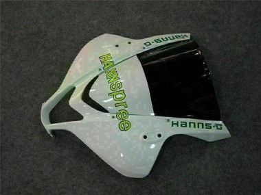 Billigste Honda CBR600RR Motorrad Verkleidung 2007-2008 - Weiss Grun Glanzendes Schwarz Hannspree