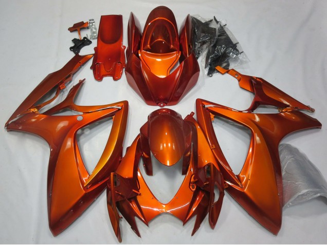 Billigste Suzuki GSXR 600 / GSXR 750 Motorrad Verkleidung 2006-2007 - Burnt Orange