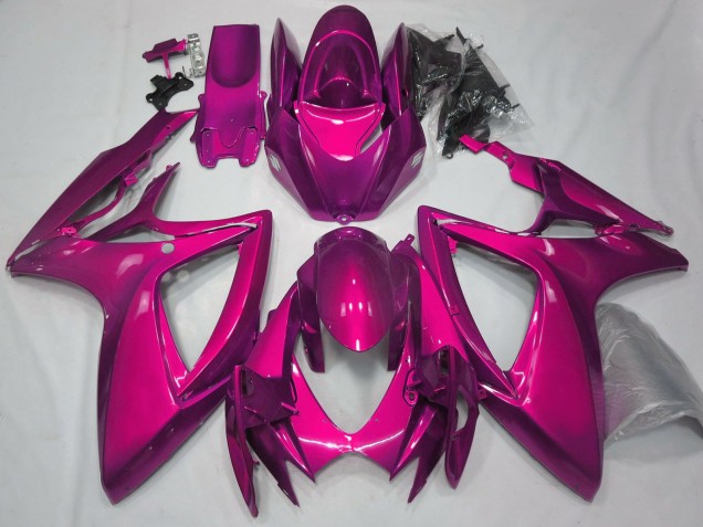 Billigste Suzuki GSXR 600 / GSXR 750 Motorrad Verkleidung 2006-2007 - Rosa