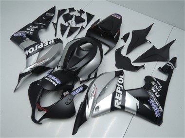 Billigste Honda CBR600RR Motorrad Verkleidung 2007-2008 - Matt Schwarz Silber Grau Repsol