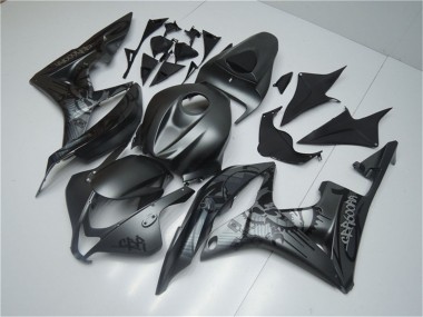 Billigste Honda CBR600RR Motorrad Verkleidung 2007-2008 - Matt Schwarz Graffiti