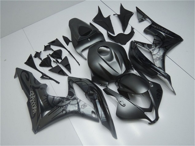 Billigste Honda CBR600RR Motorrad Verkleidung 2007-2008 - Matt Schwarz Graffiti