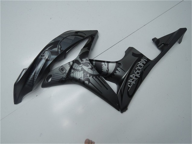 Billigste Honda CBR600RR Motorrad Verkleidung 2007-2008 - Matt Schwarz Graffiti