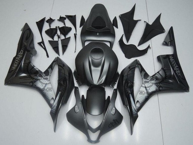 Billigste Honda CBR600RR Motorrad Verkleidung 2007-2008 - Matt Schwarz Graffiti
