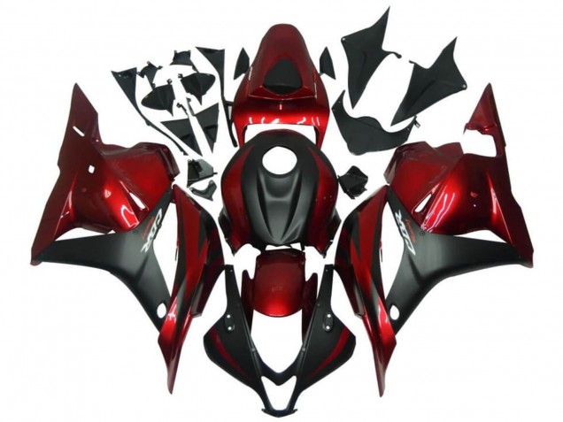 Billigste Honda CBR600RR Motorrad Verkleidung 2009-2012 - Rot Matt Schwarz