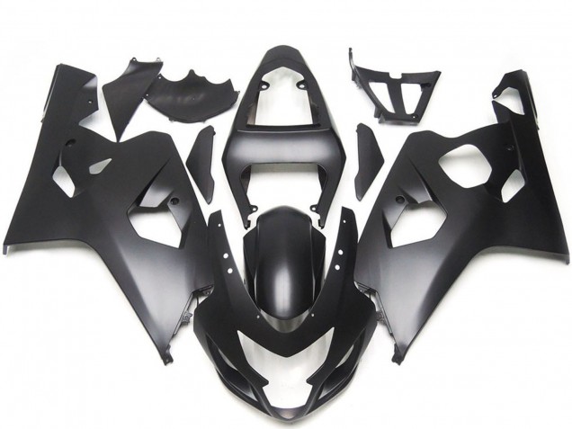 Billigste Suzuki GSXR 600 / GSXR 750 Motorrad Verkleidung 2004-2005 - Matt Schwarz Stil