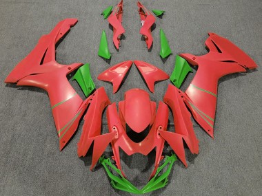 Billigste Suzuki GSXR 600 / GSXR 750 Motorrad Verkleidung 2011-2024 - Grapefruit Rot Grun
