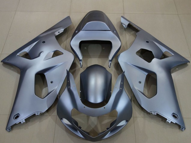 Billigste Suzuki GSXR 600 / GSXR 750 Motorrad Verkleidung 2001-2003 - Matt Dunkel Grau