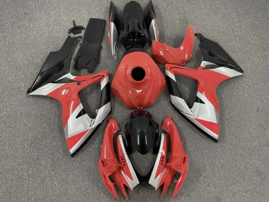 Billigste Suzuki GSXR 600 / GSXR 750 Motorrad Verkleidung 2006-2007 - Rot Silber Schwarz