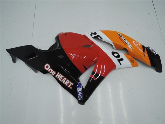 Billigste Honda CBR600RR Komplette Abs Verkleidung Kit 2009-2012 - Orange Weiss Rot Glanzendes Schwarz Repsol