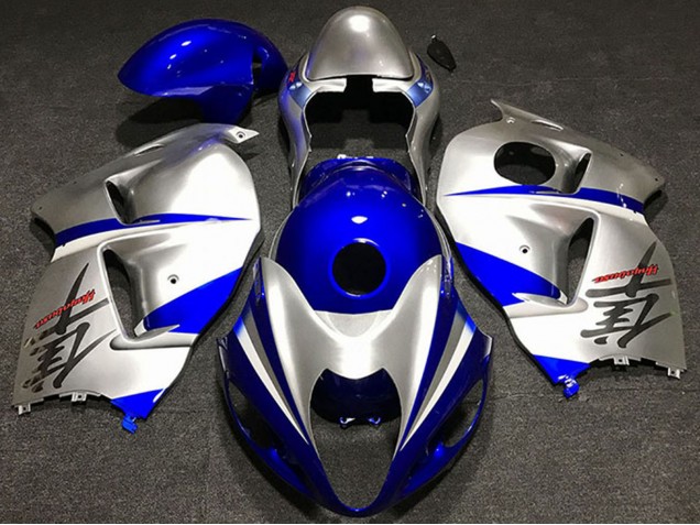 Billigste Suzuki GSXR 1300 Motorrad Verkleidung 1996-2007 - Silber Blau