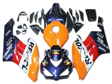 Billigste Honda CBR1000RR Motorrad Verkleidung 2004-2005 - Orange Rot Weiss Blau Repsol