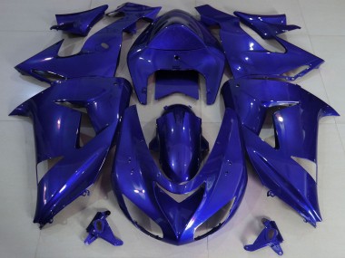 Billigste Kawasaki ZX10R Motorrad Verkleidung 2006-2007 - Dunkel Blau