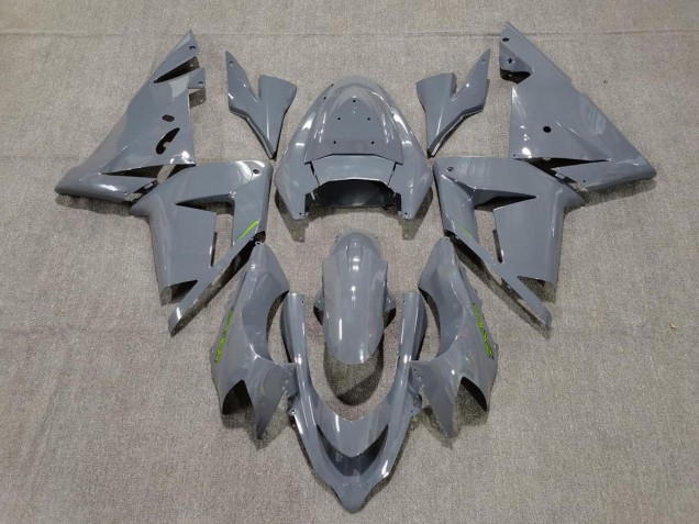 Billigste Kawasaki ZX10R Motorrad Verkleidung 2004-2005 - Glanzendes Grau Grun
