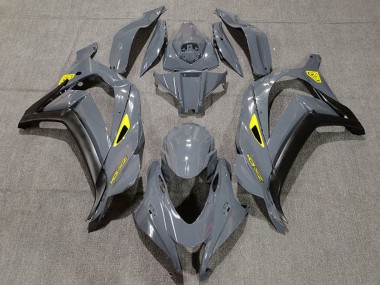 Billigste Kawasaki ZX10R Motorrad Verkleidung 2016-2020 - Nardo Grau Schwarz Gelb