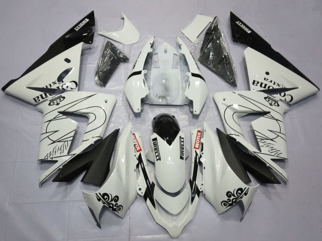 Billigste Kawasaki ZX10R Motorrad Verkleidung 2004-2005 - Weiss Corona