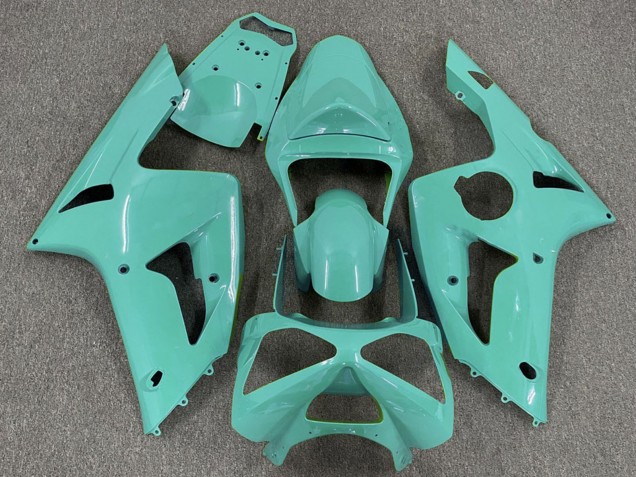Billigste Kawasaki ZX6R Motorrad Verkleidung 2003-2004 - Cyan