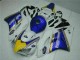 Billigste Honda CBR1000RR Motorrad Verkleidung 2004-2005 - Weiss Blau Gelb Rothmans