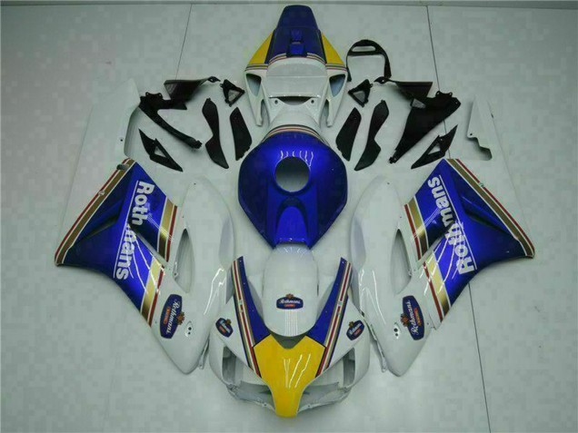 Billigste Honda CBR1000RR Motorrad Verkleidung 2004-2005 - Weiss Blau Gelb Rothmans