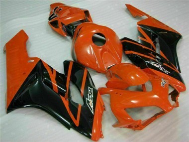Billigste Honda CBR1000RR Motorrad Verkleidung 2004-2005 - Orange Glanzendes Schwarz
