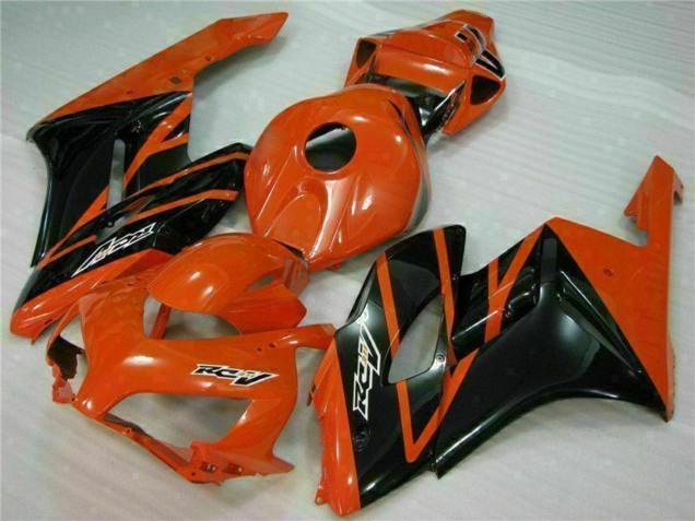 Billigste Honda CBR1000RR Motorrad Verkleidung 2004-2005 - Orange Glanzendes Schwarz