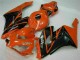 Billigste Honda CBR1000RR Motorrad Verkleidung 2004-2005 - Orange Glanzendes Schwarz