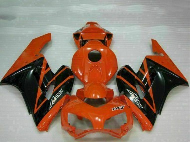 Billigste Honda CBR1000RR Motorrad Verkleidung 2004-2005 - Orange Glanzendes Schwarz