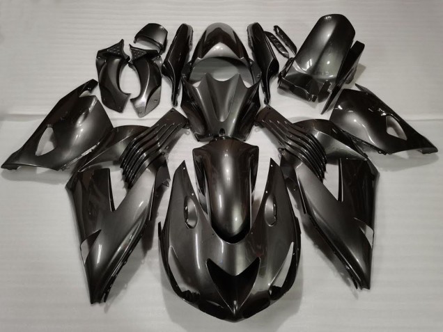 Billigste Kawasaki ZX14R Motorrad Verkleidung 2006-2011 - Glanzendes Schwarz