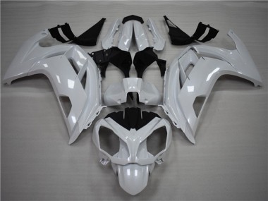 Billigste Kawasaki Ninja 650R Motorrad Verkleidung 2009-2011 - Perl Weiss